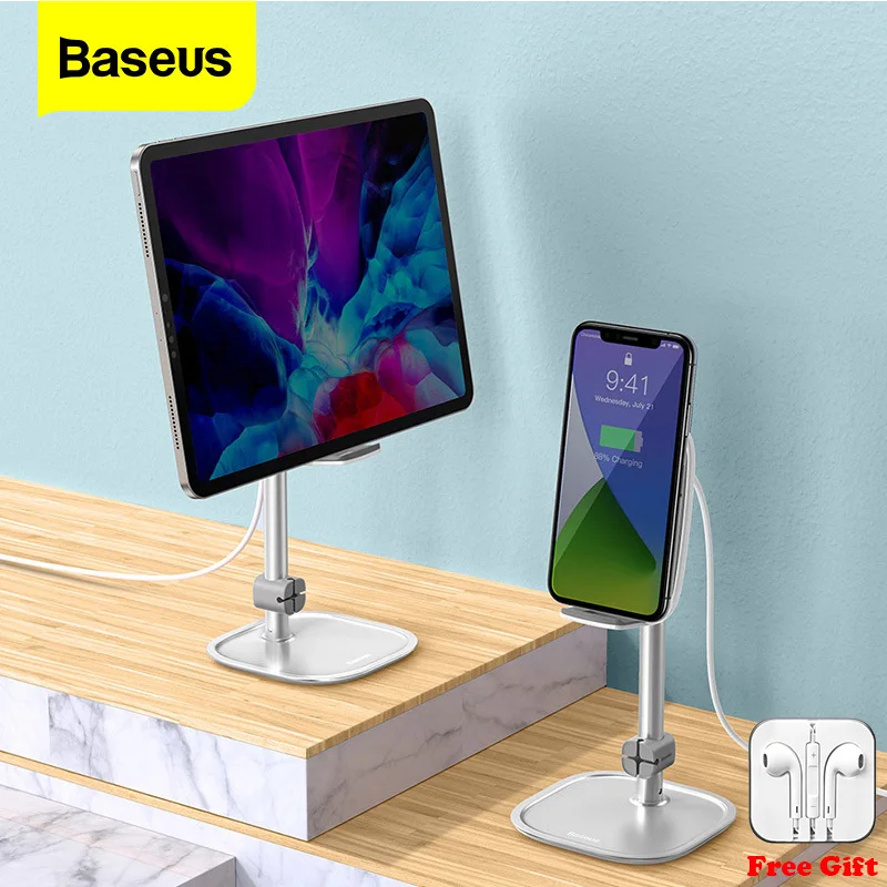 

Baseus 15W Wireless Charger Stand For IPhone Samsung Xiaomi IPad Pro Air Adjustable Tablet Stand Desktop Mobile Phone Holder