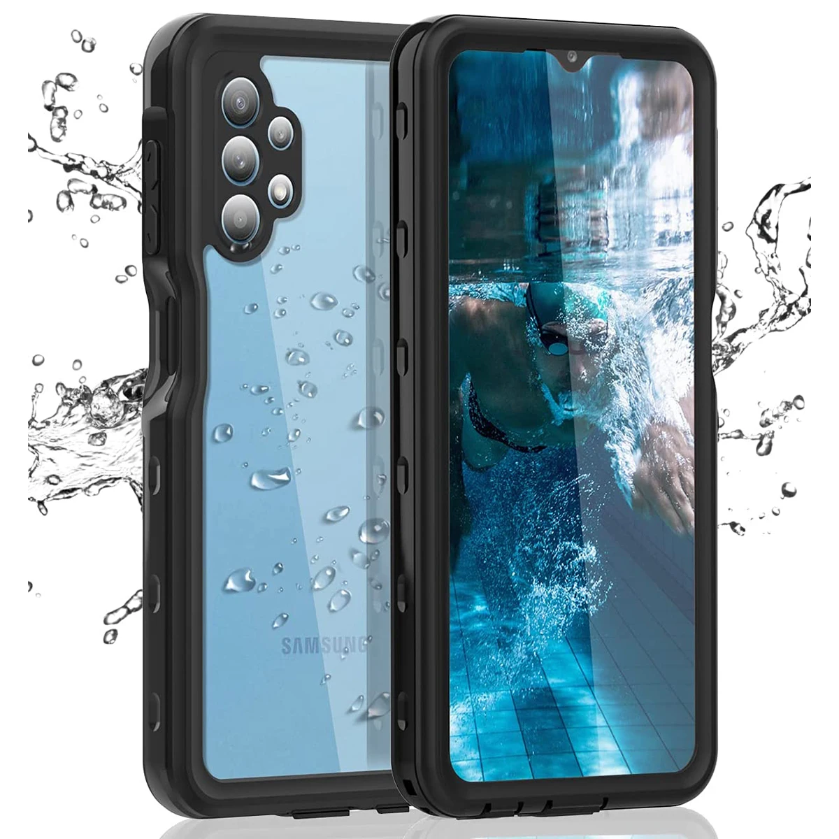 

2M IP68 Waterproof Case for Galaxy A32 A12 A52 A72 5G Shockproof Outdoor Diving Case Cover For Galaxy A01 A21 A11 US A10E