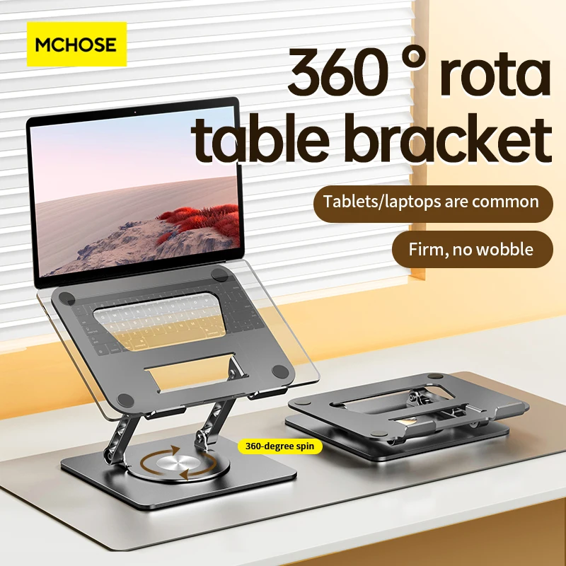 MC 652 Laptop Stand Aluminium Alloy Foldable Notebook Tablet Stand Macbook Laptop Portable Fold Holder Cooling Bracket Support