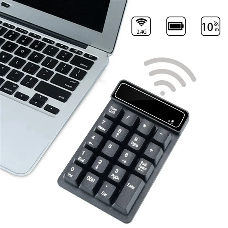 Беспроводная клавиатура 2 4 ГГц мини-USB цифровая 19-клавишная приемник Numpad для