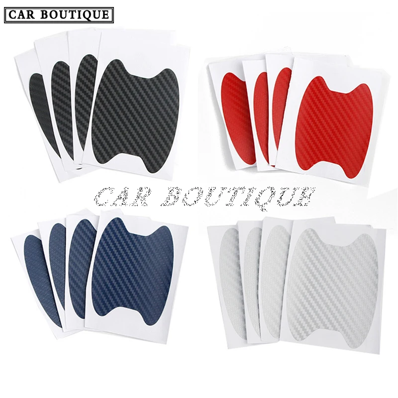 Explosive Car Door Bowl Protection Stickers Handle Protective Film Carbon Fiber New PVC |