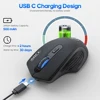 Wireless Mouse Bluetooth mouse Rechargeable Computer Mice Wirless Gaming Mouse Ergonomic Silent Usb Mause Gamer for Laptop Pc 2