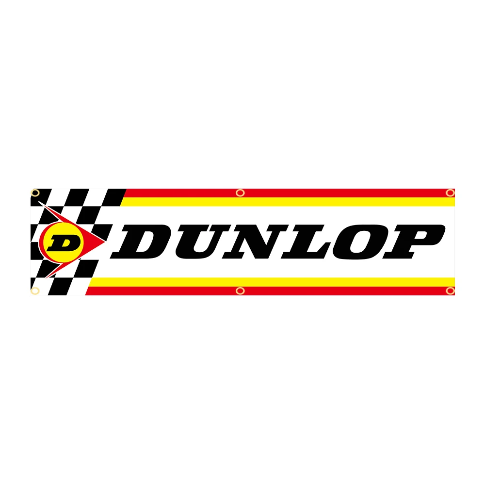 

60x240cm Dnlp Profession Racing Track Tires Banner Tapestry Polyester Printed Flag Garage or Outdoor For Decoration