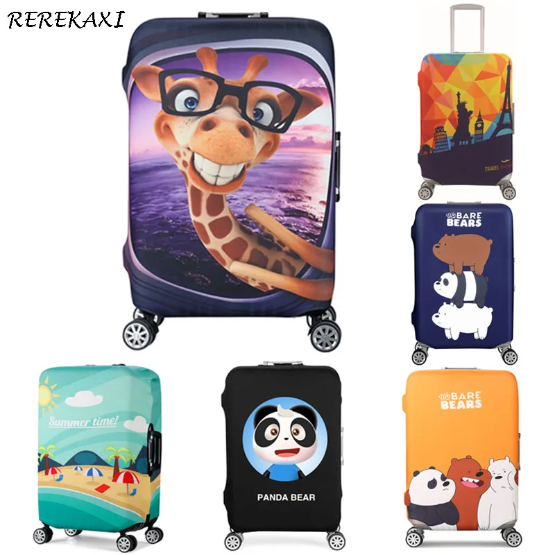 Travel Suitcase Dust Case Cover Trolley Elastic Protective Luggage Cover 18-32 Inch Thickening Baggage Covers Travel Accessories