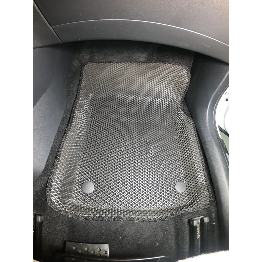 Новинка! Коврики Ева с Пресс Бортами на Skoda Rapid PREMIUM черный | Floor Mats