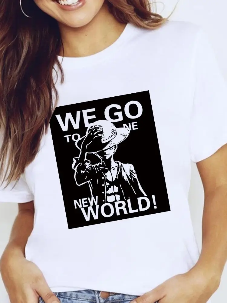 Футболка женская летняя цельная новые товары с принтом для отдыха модная