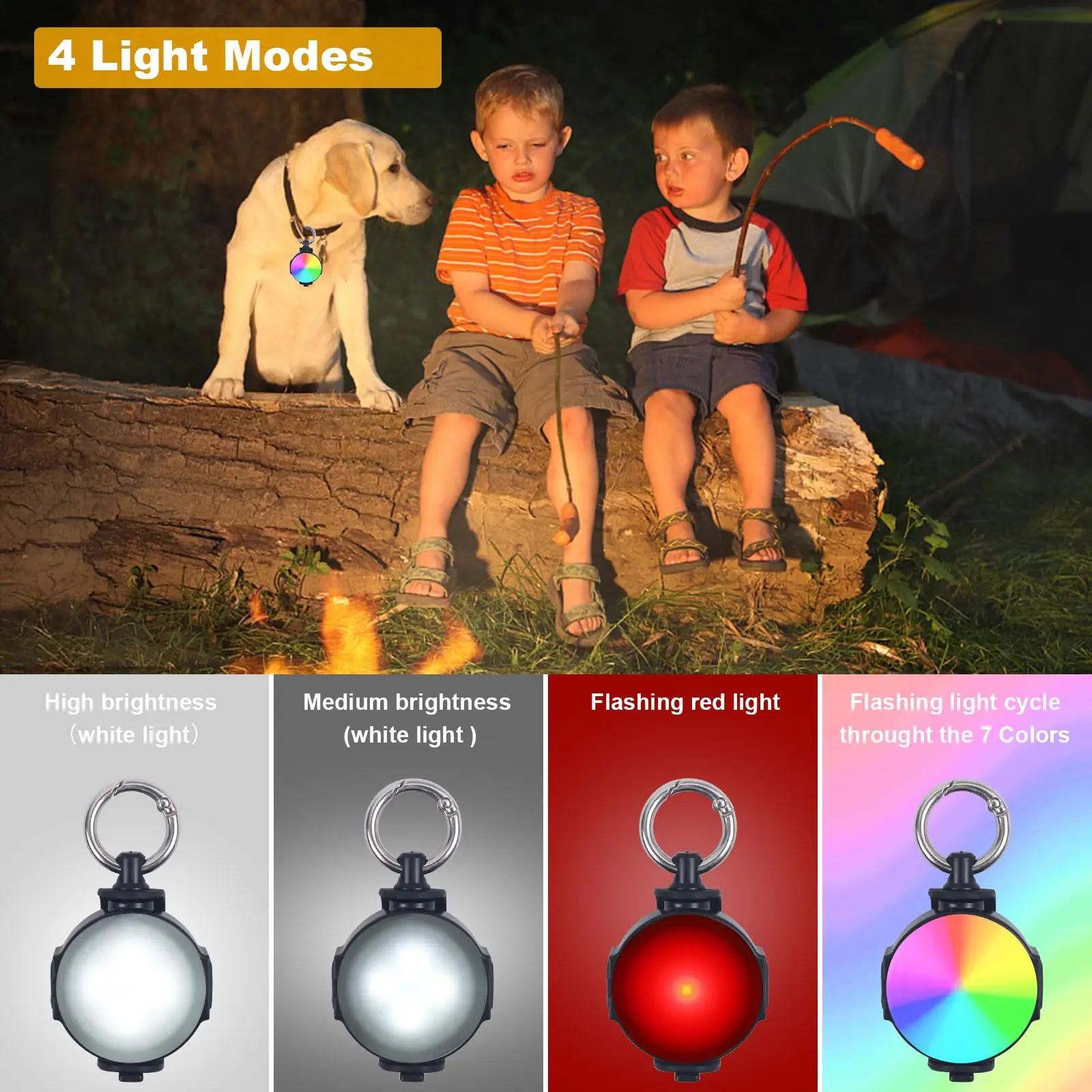 [В 2 упаковках] подарок для питомца 4 режима телефон собаки IP68 водонепроницаемый с