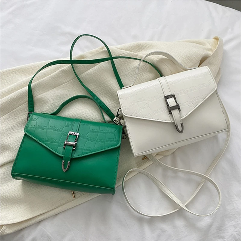 

Ladies Fashion Solid Color PU Crocodile Pattern Shoulder Messenger Bag Handbag Dating Party Cosmetics Mobile Phone Coin Purse