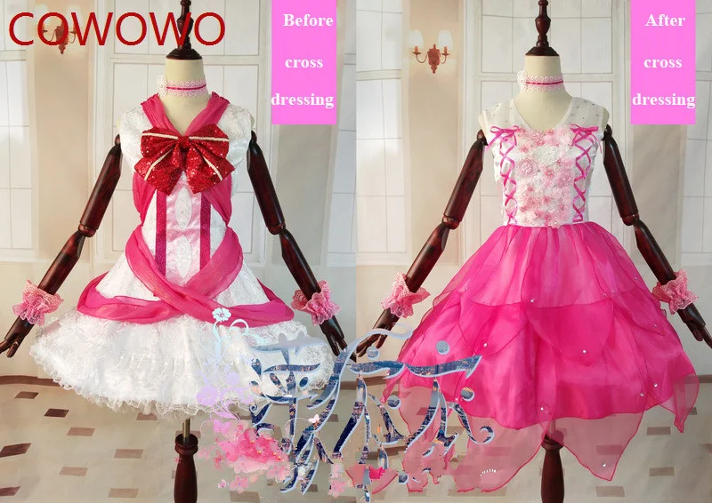 COWOWO Lovelive! Kousaka Honoka/Sonoda Umi Game Transformable Dress Uniform Косплей Костюм Аниме Вечеринка