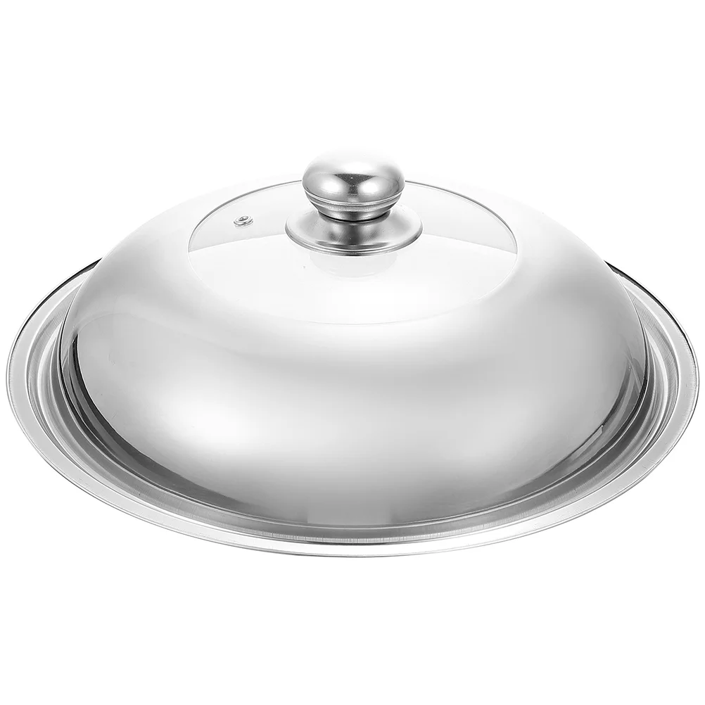 

Household Visible Kitchen Daily Use Metal Pan Lid Pan Cover Frying Pan Cover for Kitchen Replacement