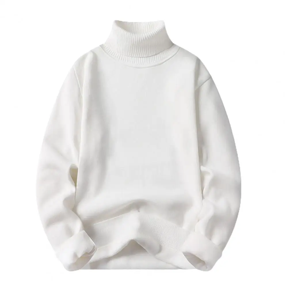 

Stylish Men Thickened Warm Slim Fit Casual Knitwear Men Sweater Comfy Coldproof