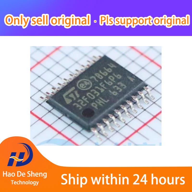

10 шт./партия STM32F031F6P6TR TSSOP20 новая Оригинальная фотография
