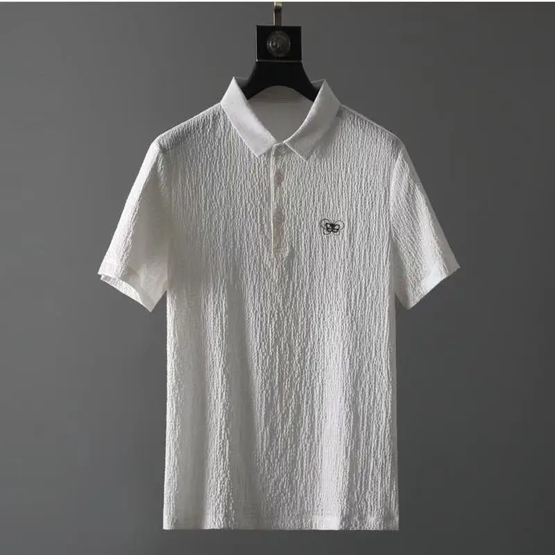 Casual Suit Men's New Short-sleeved Trousers Thin Breathable Personality Fashion Simple Two-piece Set