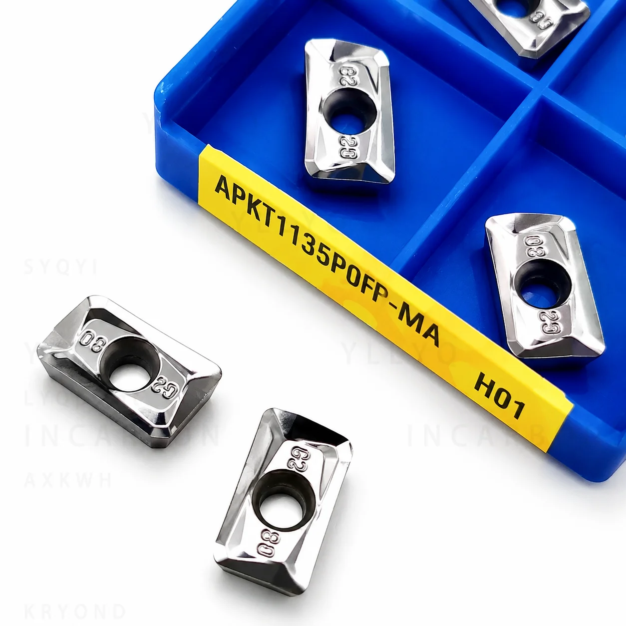 Фото Твердосплавные фрезерные пластины APKT1135, APKT1003, APKT1604, APGT1604 для обработки алюминия, дерева и металла на станках с ЧПУ №5