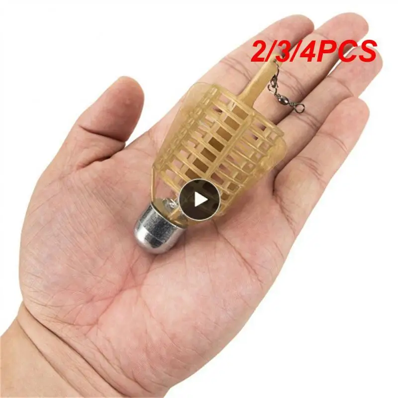 

2/3/4PCS Material Abs Iron Nest Cracker Throwing Rod Does Not Scatter Bait Feeder Precise Structure Light Weight Fishing Tools