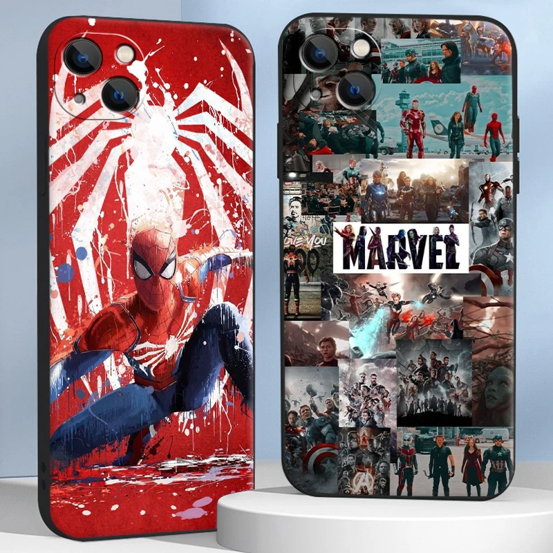 

Marvel Iron Man Phone Cases For iPhone 11 12 Pro MAX 6S 7 8 Plus XS MAX 12 13 Mini X XR SE 2020 Carcasa Funda Soft TPU