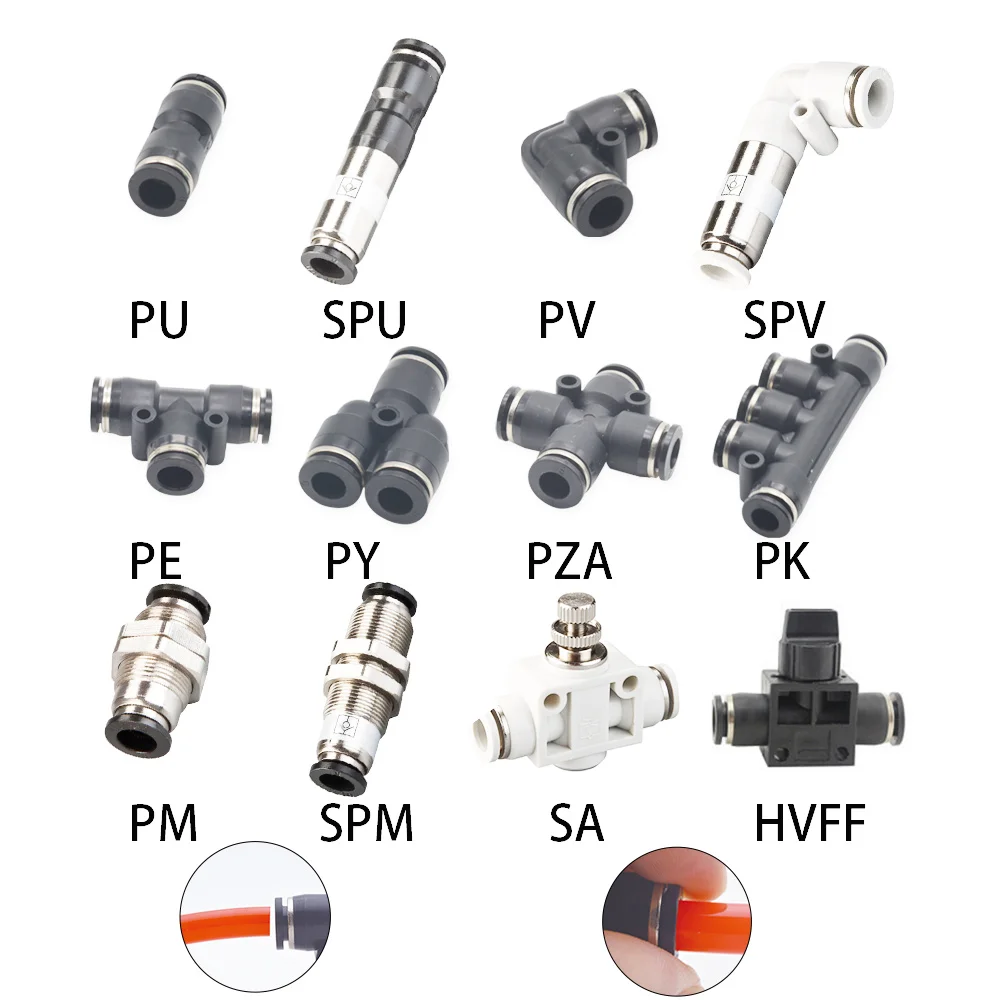 Accessories Air Quick Pipe And Connectors Tube Connect Parts