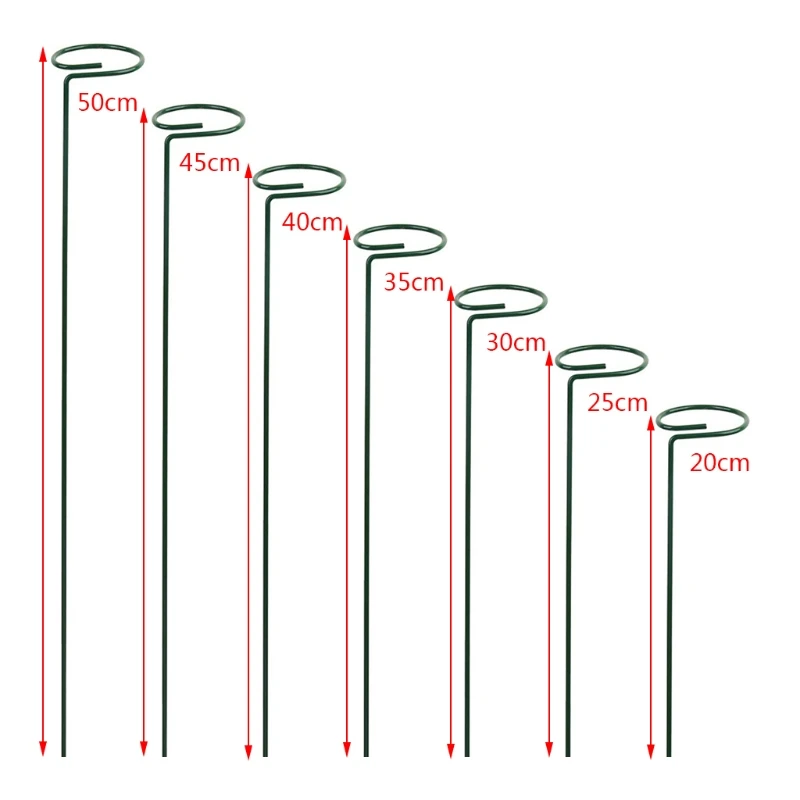 

Garden Support Stake Ring Metal Garden Plant Supports Single Stem Shrub Holder