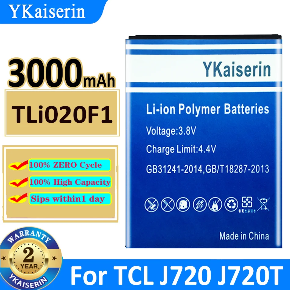 

Аккумулятор ykaisin TLi020F1 для TCL J720 J720T J726T J728T для Alcatel One Touch Pop 2 Pop2 5042d