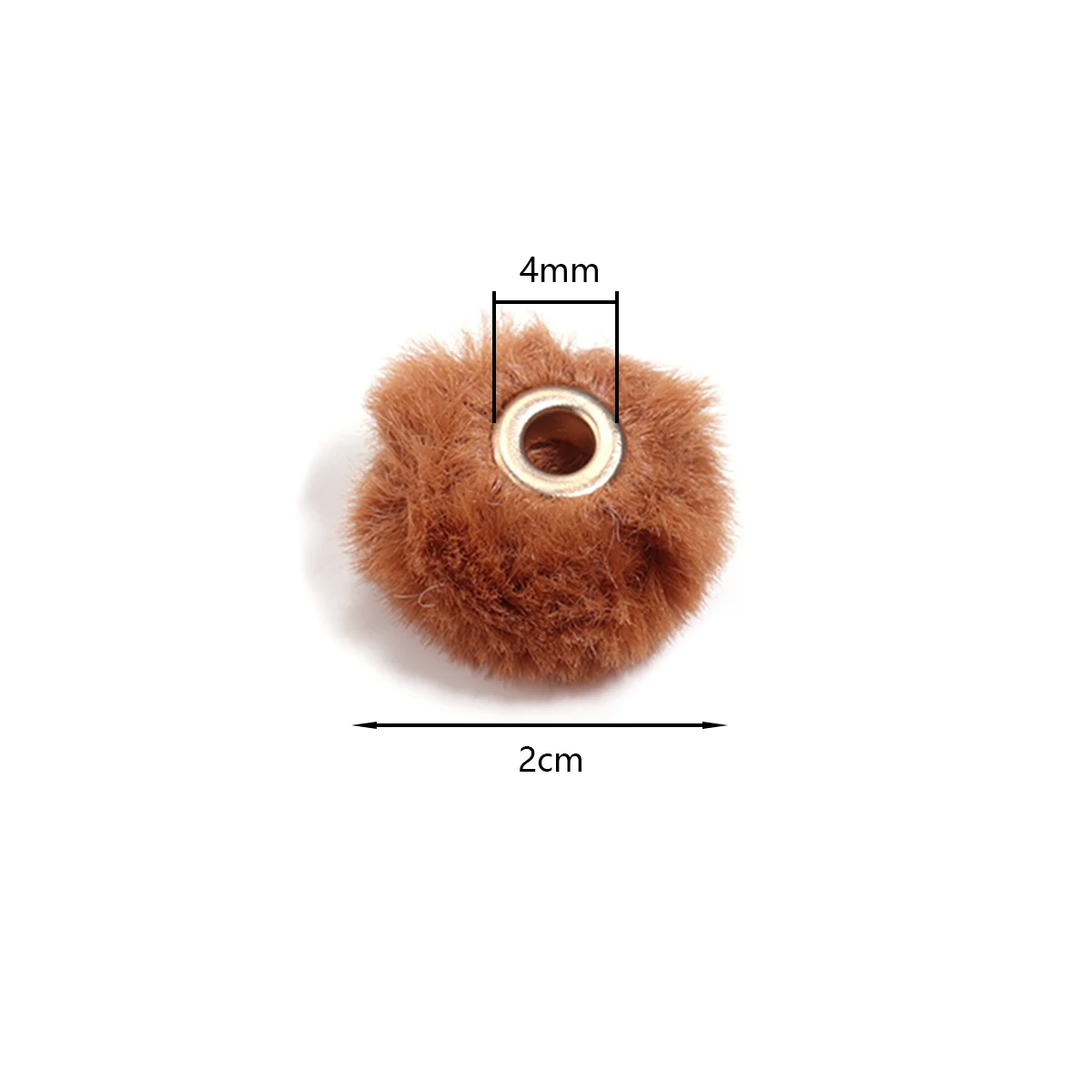 10 шт./лот 2 см шариковые бусины с покрытием из искусственного кроличьего меха