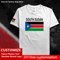 south sudan t shirt custom jersey fans name number brand logo cotton tshirt high street fashion hip hop loose casual t shirt