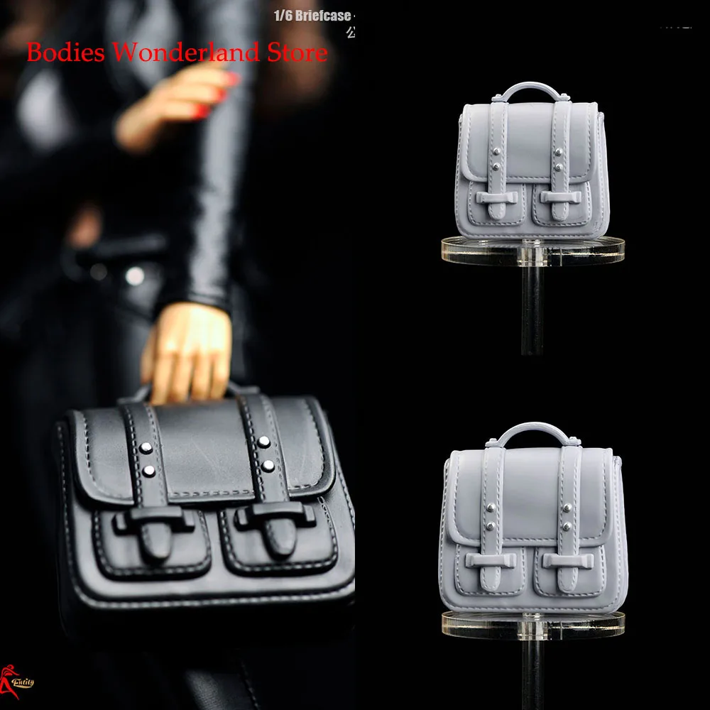 

3 цвета, масштаб 1/6, 1/12, модный портфель из искусственной кожи, чехол для документов, сумка, сцена, аксессуары для 12, 6 дюймов, экшн-фигурки, моде...