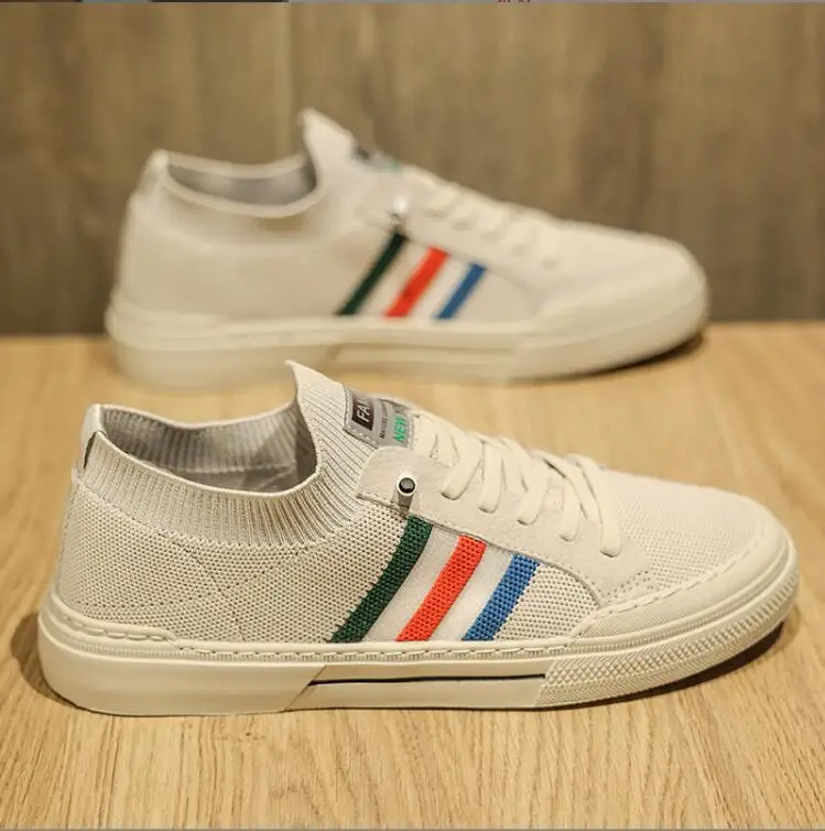 

2023 Fashion Men Leather Casual Shoes Lightweight Breathable Flats Shoes Luxury Men's Outdoor Walking Sneakers