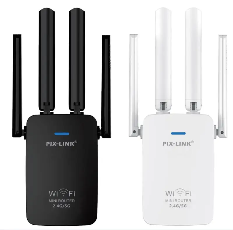 

1200Mbps Wireless Wifi extender Wifi Repeater/Router Dual Band 2.4&5.8Ghz 4 Wi fi Antenna long Range Signal Amplifier LV-AC29