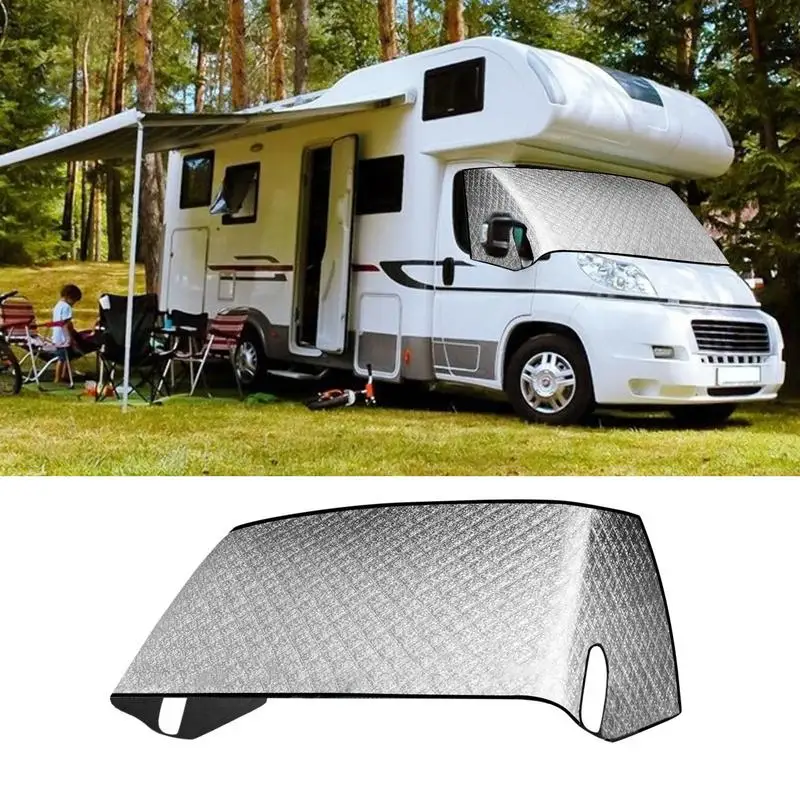 

RV Window Windshield Cover Windshield Visor Protection Durable Front Windshield Cover Car Internal Thermal Blinds Sunshade Cover
