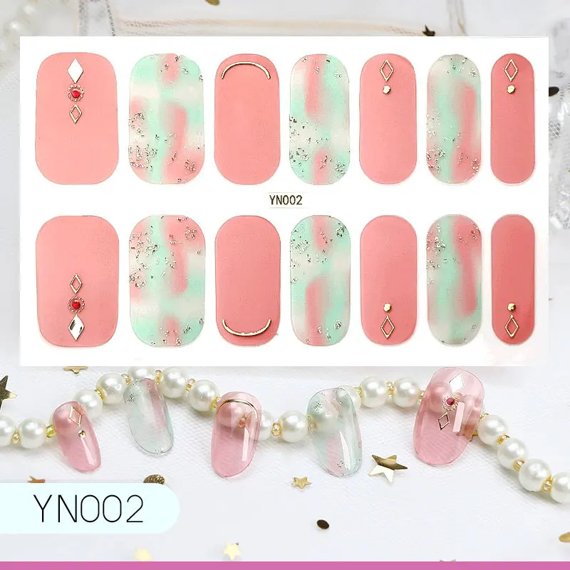 1 шт. 5D наклейка для ногтей с гравировкой дизайна цветов, самоклеящиеся фольги для декора домашнего маникюра со слайдером 3D.