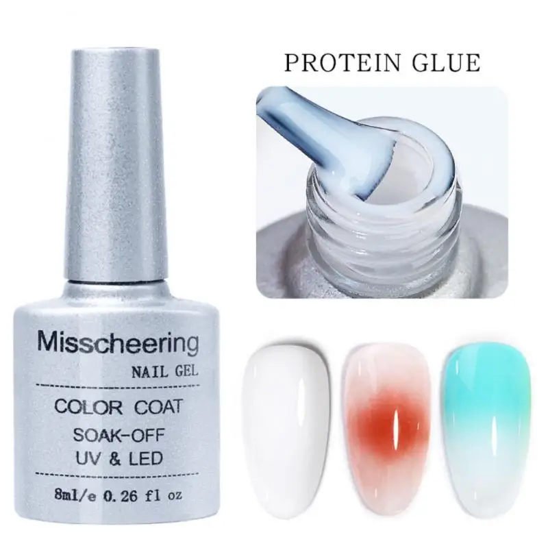 

Gel Nail Art Protein Blossom Gradient Nail Polish Blooming Smook Effect Flower Gel Polish Soak Off UV Nail Glue Varnish Manicure