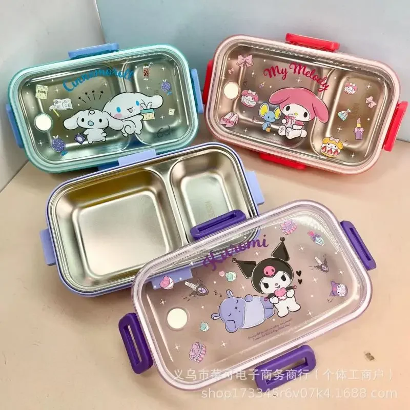 Лидер продаж Ланч-бокс с героями мультфильмов Sanrios Hellokitty Kuromi милый в стиле аниме