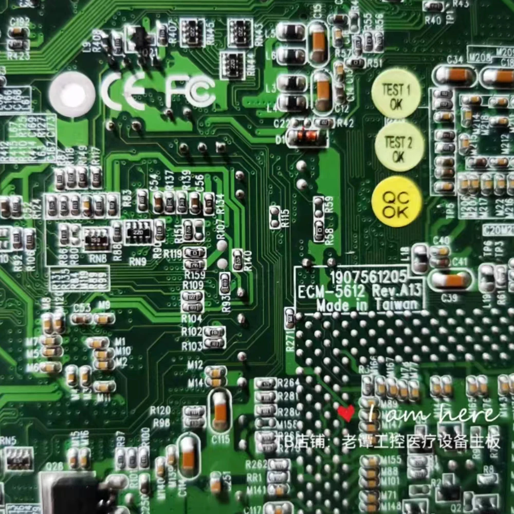 ECM-5612 Rev.A13 оригинальная Промышленная материнская плата с двумя сетевыми портами