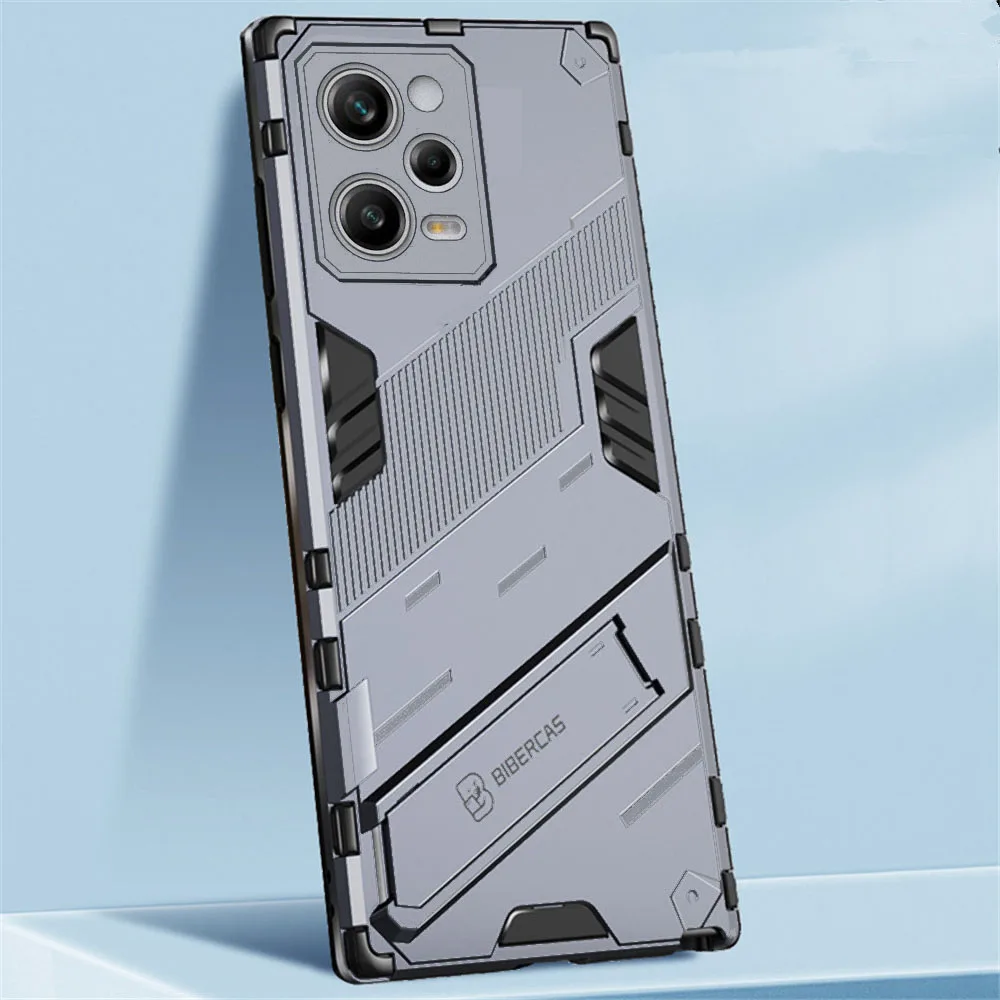 

For POCO X5 Pro Case Armor Cyber Shockproof Case For POCO X5 X4 Pro M5 X4 GT F4 X3 Slim Stand Holder Cover Pocophone X 5 Pro