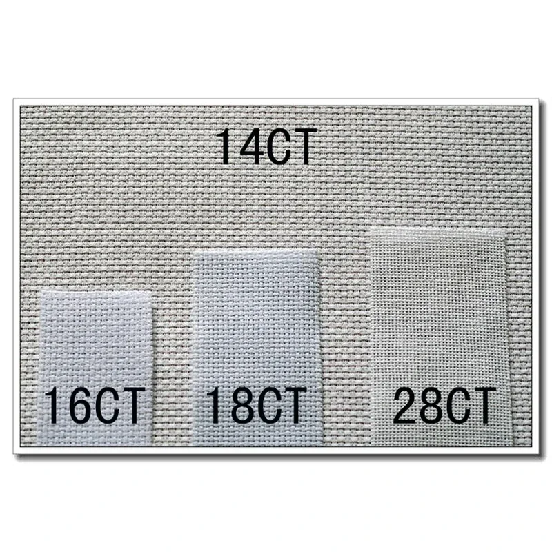 Amishop Одежда высшего качества вечернее плетение белого и льна 28CT 28ST 25CT 25ST ткань для