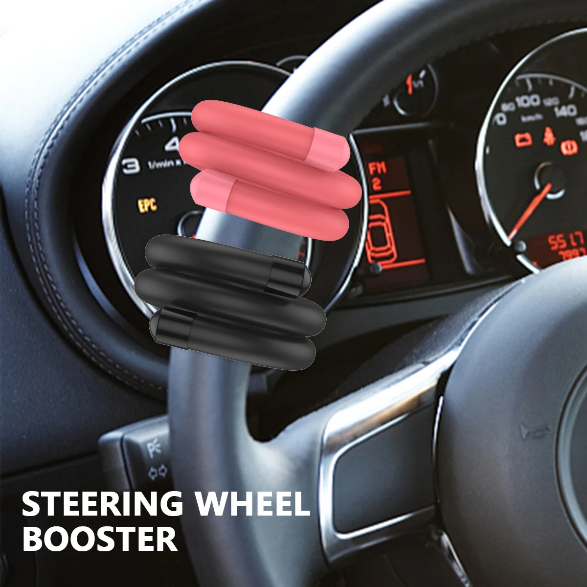 

Car Steering Wheel Handle Aid Adjustable Shape Wrist Gravity Ring Durable Steering Wheel Control Booster for Auto Truck