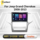 Авторадио 2 Din Android для Jeep Grand Cherok 2008-2013 9 дюймов автомобильное радио мультимедийный стерео плеер навигация GPS WIFI головное устройство