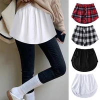 shirt extenders layering fake top lower sweep shirt extender asjustable mini skirt for women girls skirt tail blouse hem