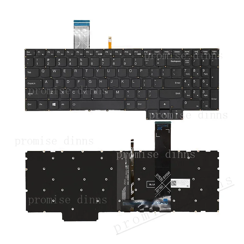 Фото Клавиатура с подсветкой M US для Lenovo Legion 5 pro 16ITH6 16ACH6H 16IAH7H 15ACH6 17ACH6 №2