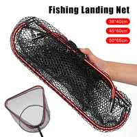 portable fishing landing net aluminum alloy 406065cm depth collapsible net outdoor fishing net accessories handle not included