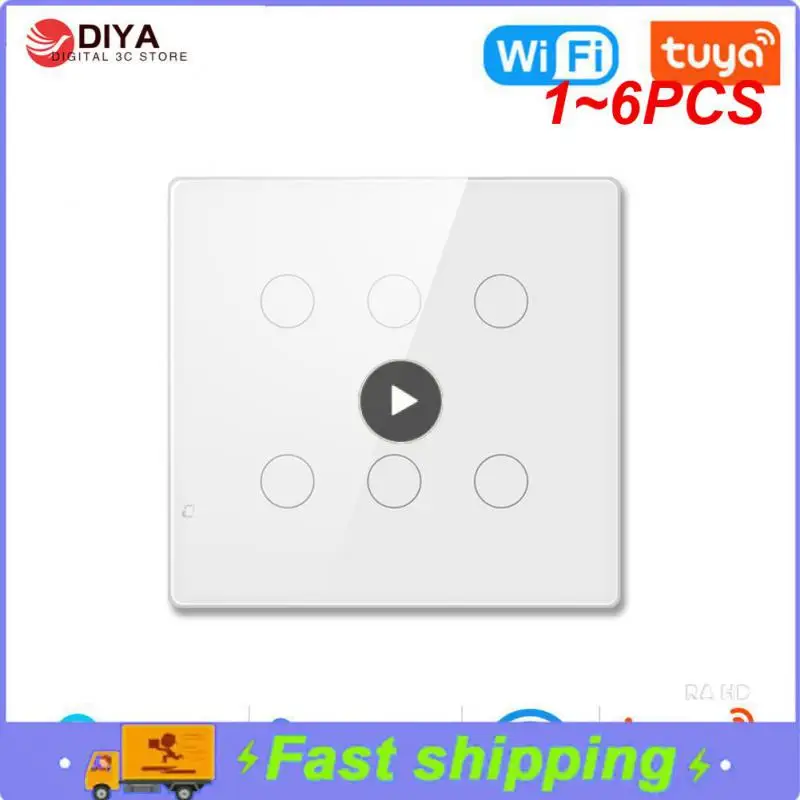 

Настенный выключатель с сенсорным датчиком и поддержкой Wi-Fi, 1-6 шт.