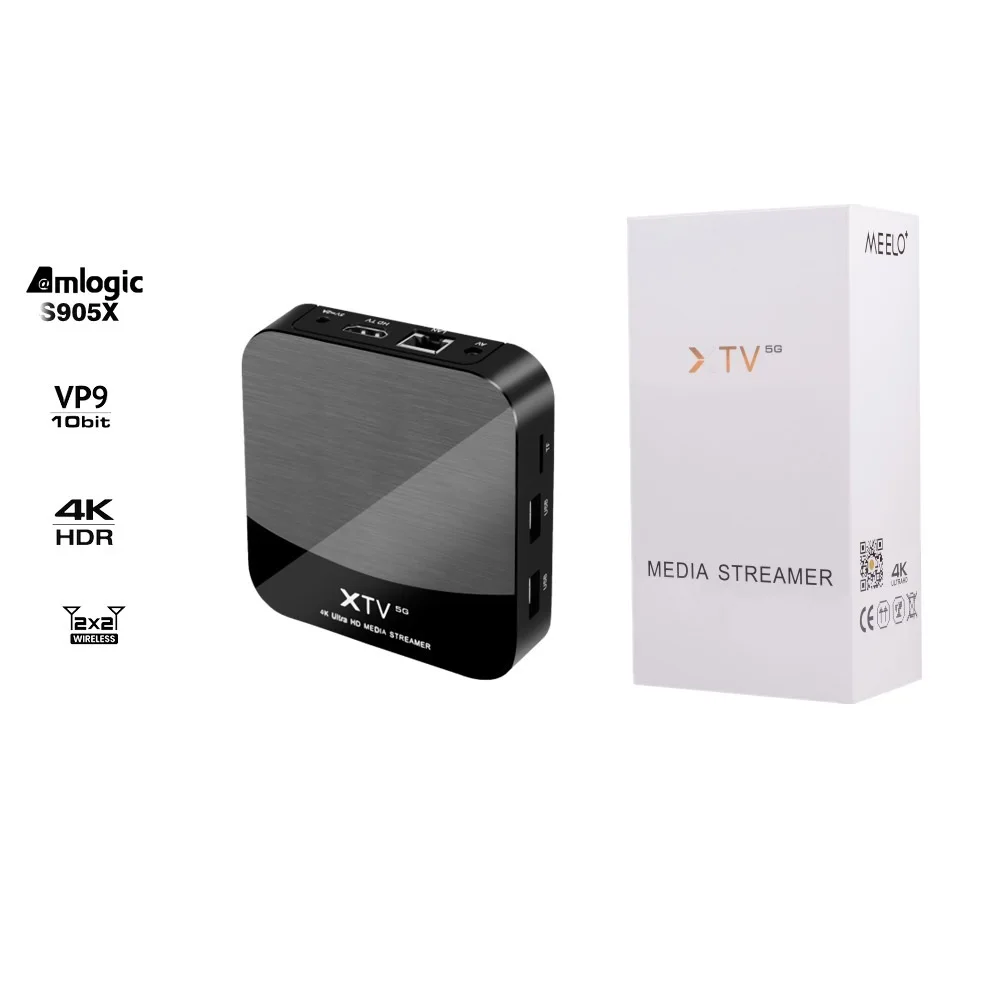 

ТВ-приставка STALKER 4K HDR XTREAM CODES MEELO PLUS X TV 5G Android 9,0 Amlogic S905X 2 Гб 16 Гб DUAL WIFI Media Player