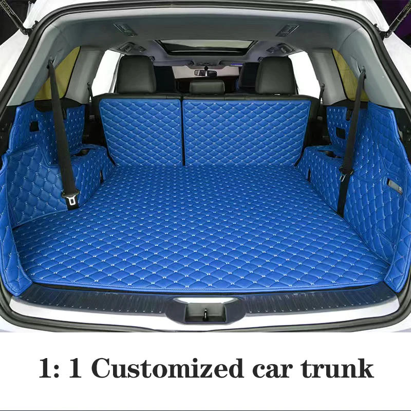 

Оригинальные коврики для багажника автомобиля VW Tiguan 2017-2019, аксессуары для багажника автомобиля, внутренние Водонепроницаемые кожаные защитные накладки для стайлинга, поворотный механизм, трико