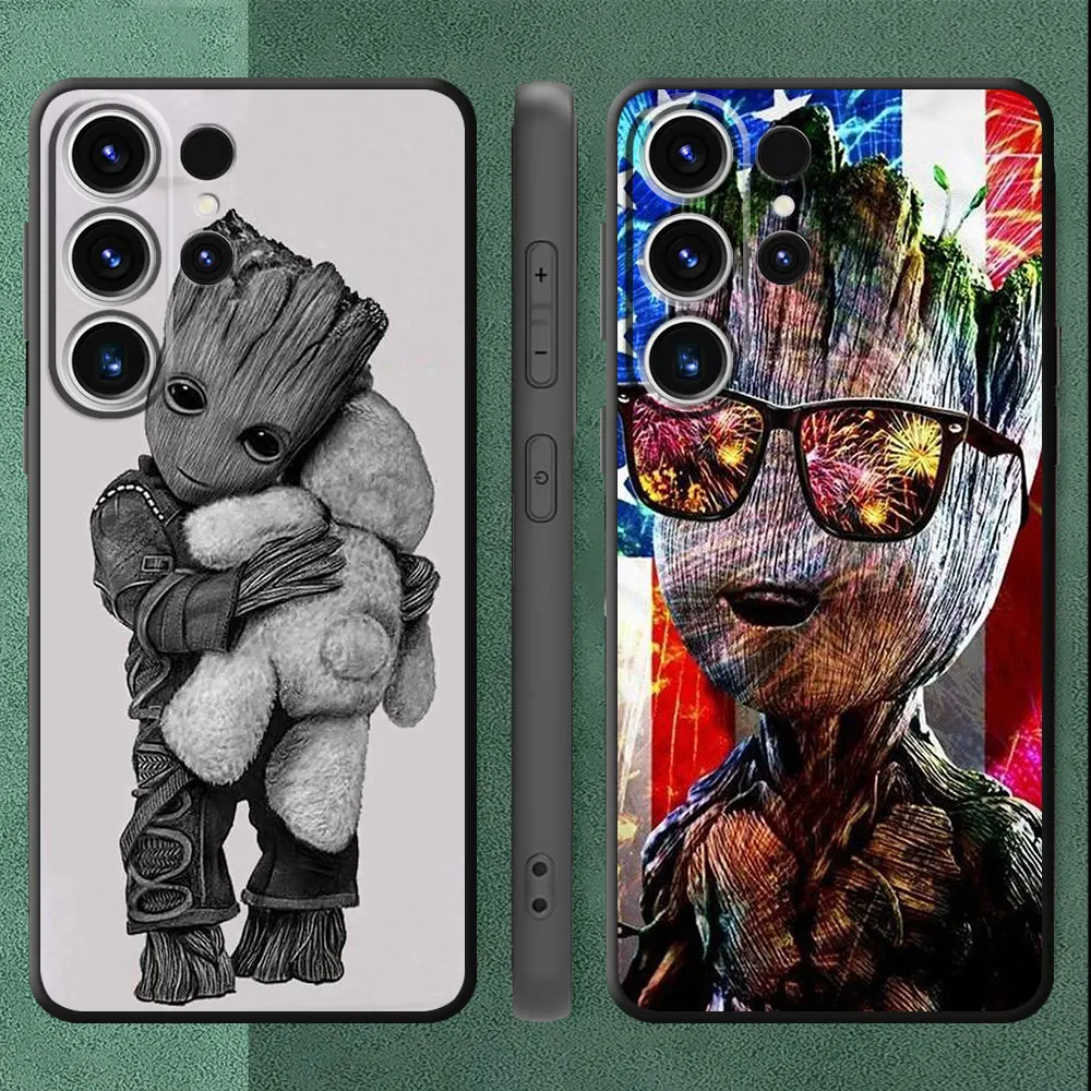 Чехол-сумка для телефона Samsung Galaxy S23 Ultra S21 FE S20 5G S22 Plus S24 Marvel стражи Грут из мягкого