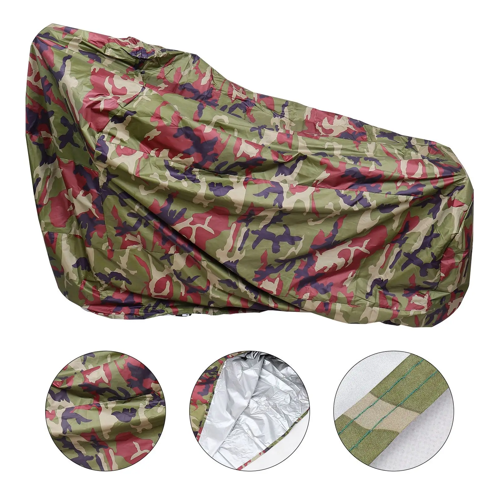

Cover Motorcycle Bike Tent Tarp Outdoor Storage Rain Sun Atv Weather Resistant Universal Cruisers Scooter And protection case