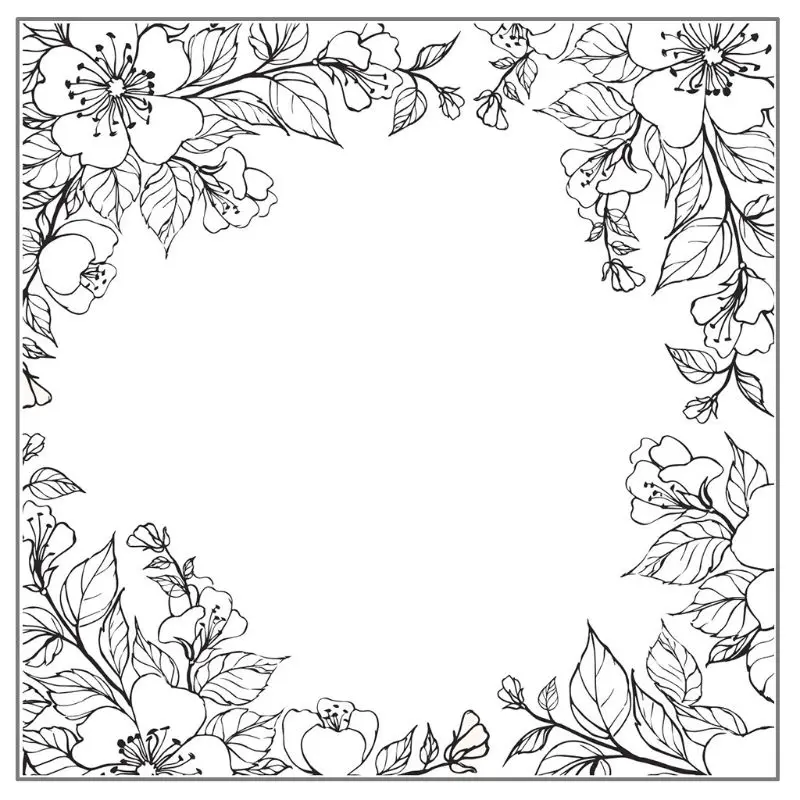 

for Creative Flower Frame Silicone Stamper Reusable Transparent Seal Embossing T