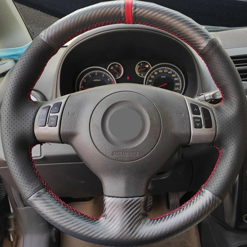 

Для Suzuki Swift Sport Splash Opel Vauxhall Agila 2005-2015 ручная строчка из черного углеродного волокна
