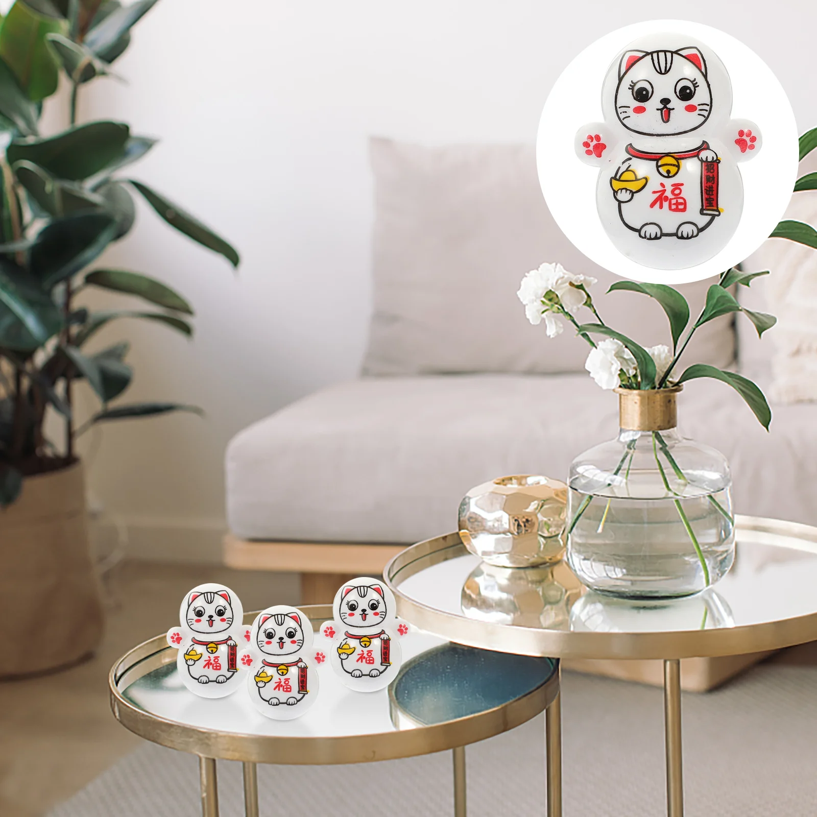 

30Pcs Delicate Figures Adorable Miniature Cat Desktop Decoration Desktop Ornament Table Ornament for Desk Gifts Decor