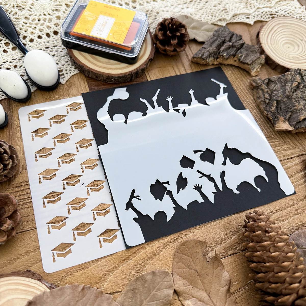 Трафареты для рукоделия рисования скрапбукинга 2 шт./6x6 дюймов