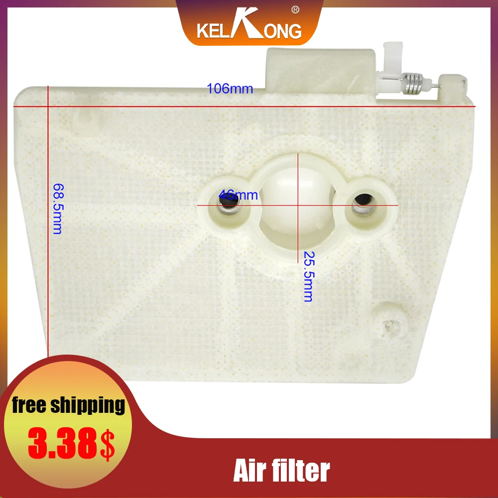 

KELKONG Air Filter Fit For Stihl 038 038AV MS380 MS381 Chainsaw 119-120-1611 Air Filter Replacement Cleaner Replace